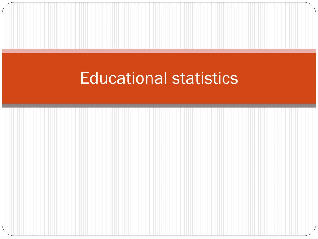educational statistics