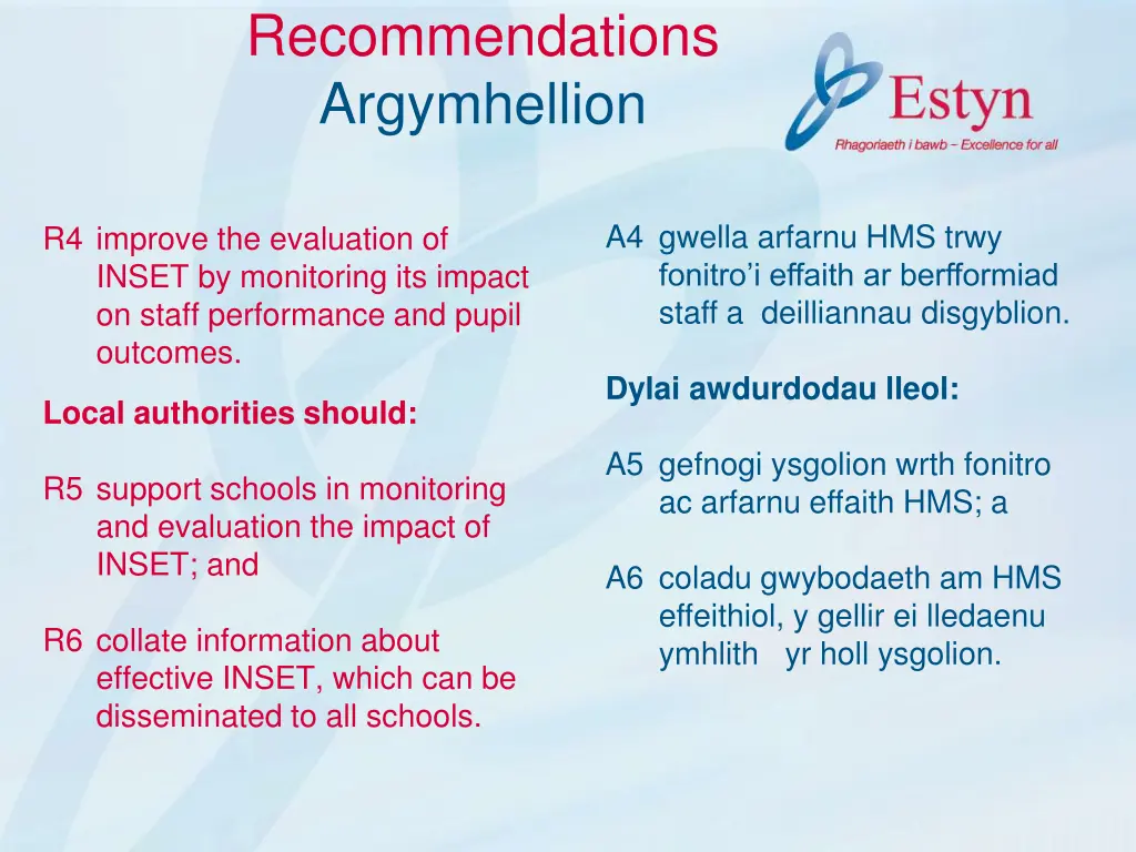 recommendations argymhellion 1