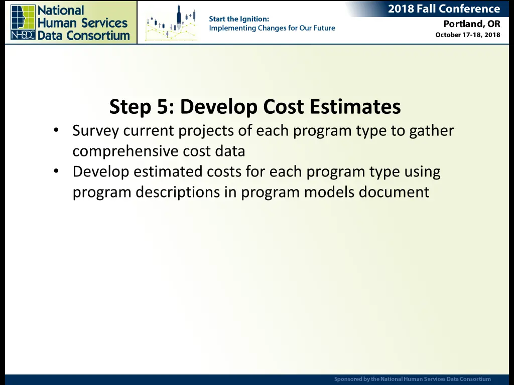 step 5 develop cost estimates survey current