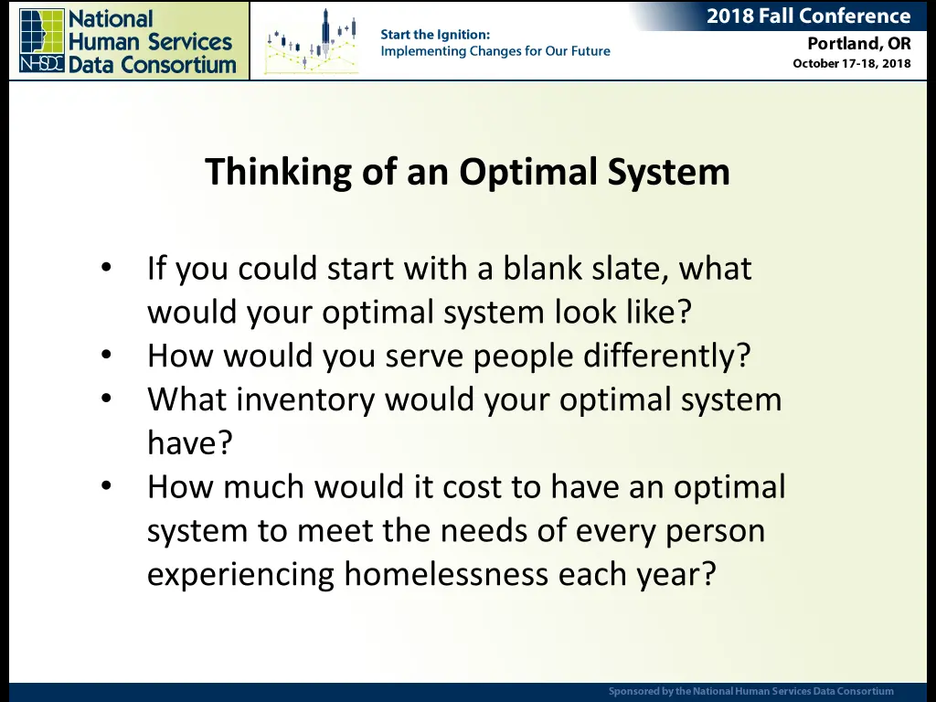 thinking of an optimal system