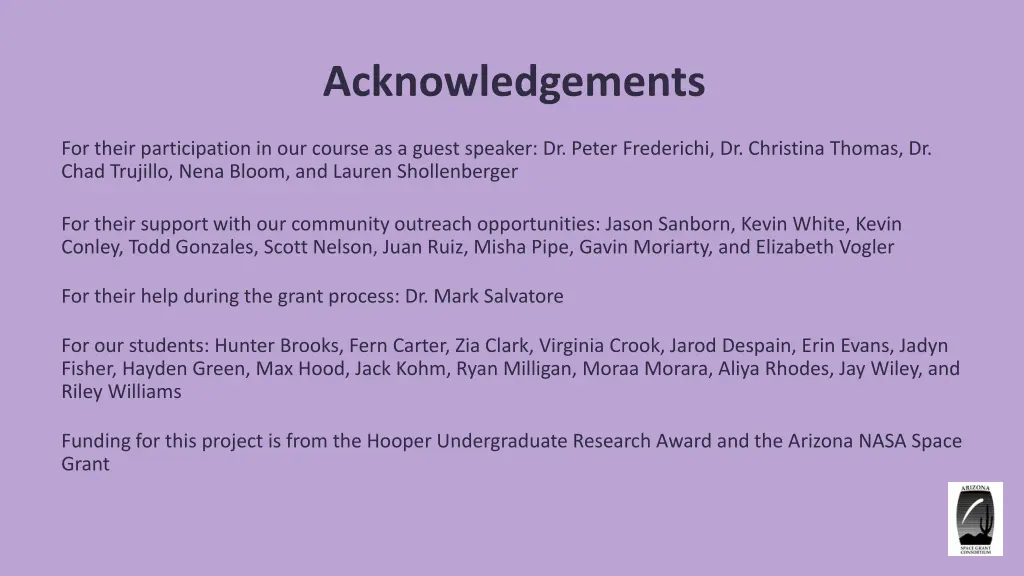 acknowledgements