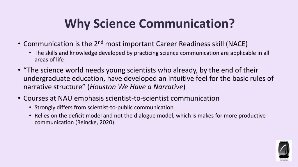 why science communication