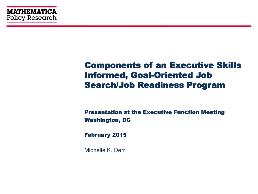 components of an executive skills components