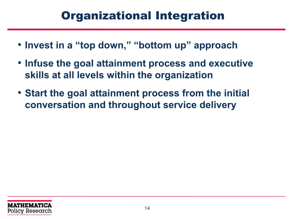 organizational integration