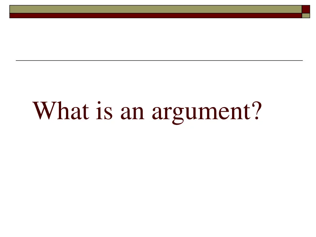 what is an argument