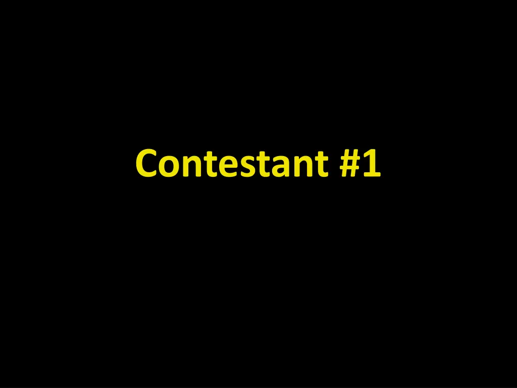 contestant 1