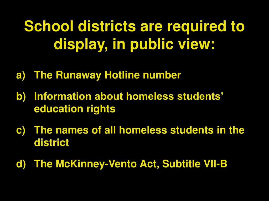 school districts are required to display