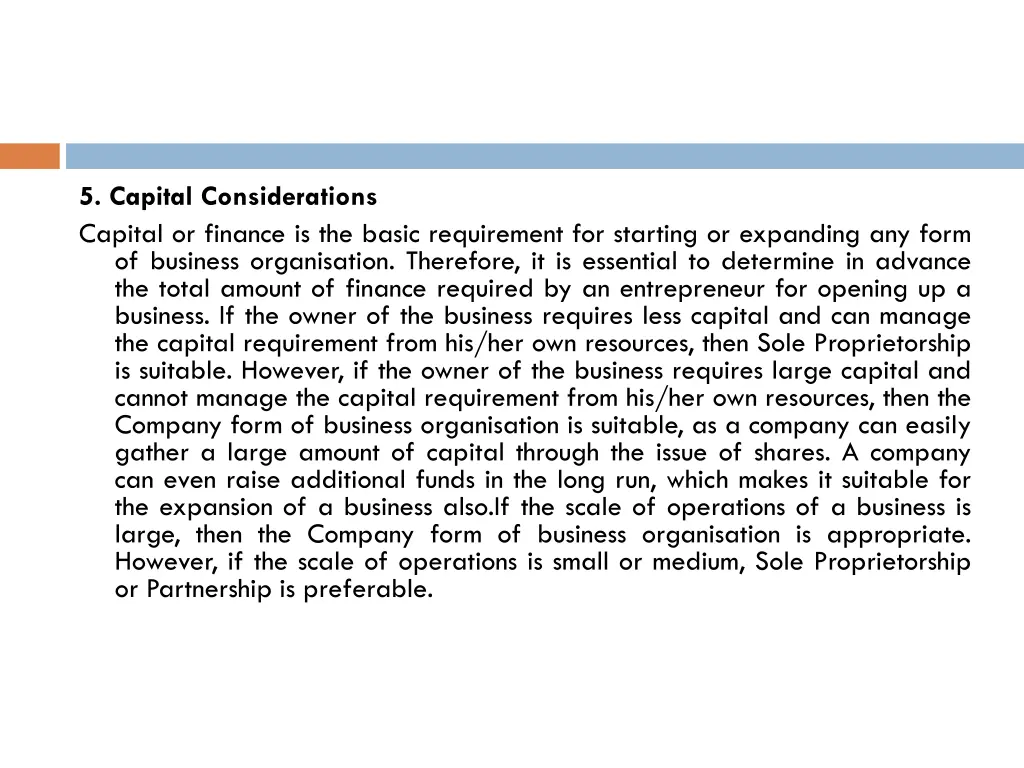 5 capital considerations capital or finance