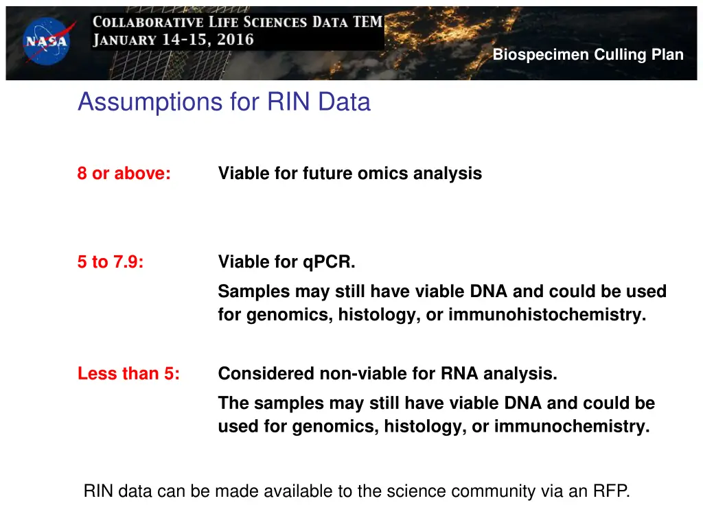 biospecimen culling plan 3