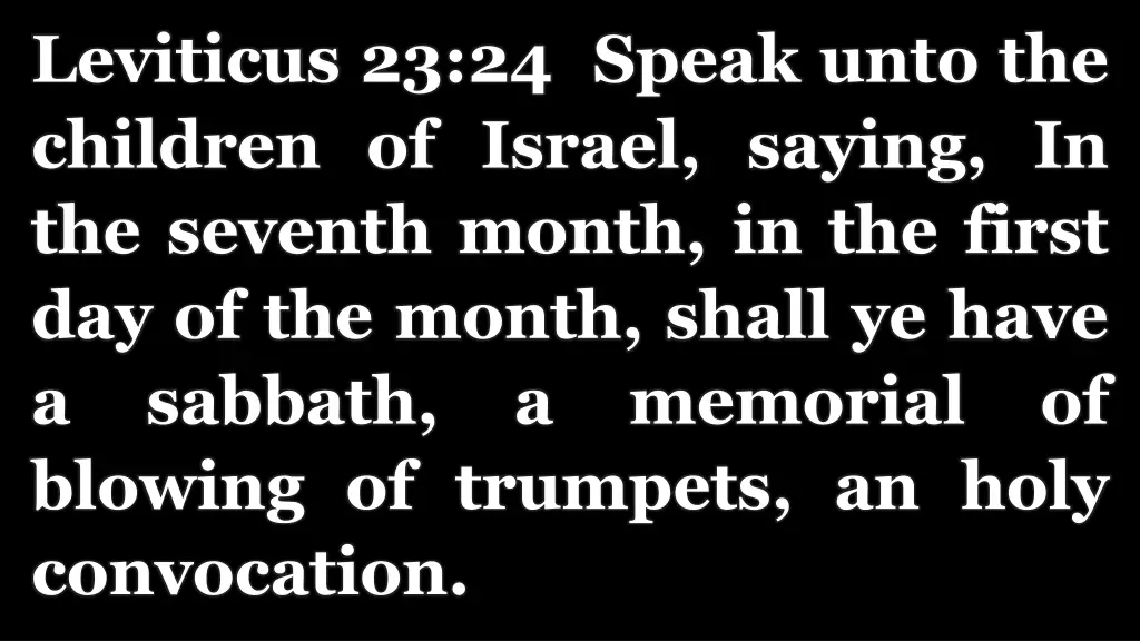 leviticus 23 24 speak unto the children of israel 1