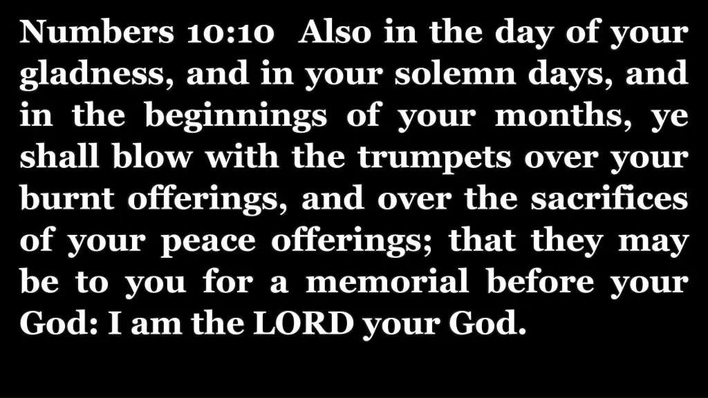 numbers 10 10 also in the day of your gladness 1