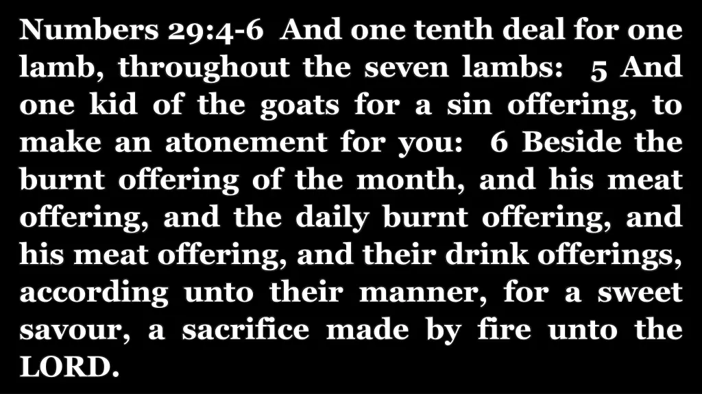 numbers 29 4 6 and one tenth deal for one lamb 1