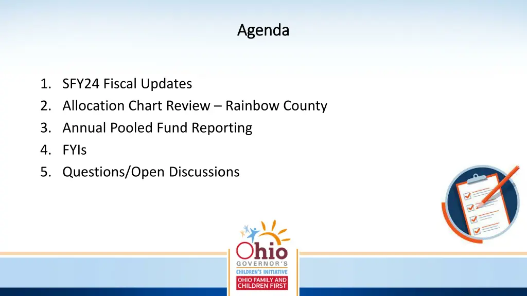 agenda agenda