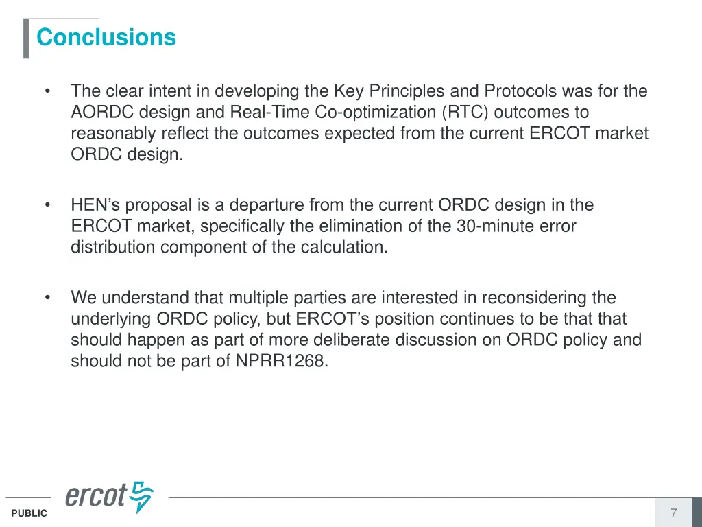 conclusions