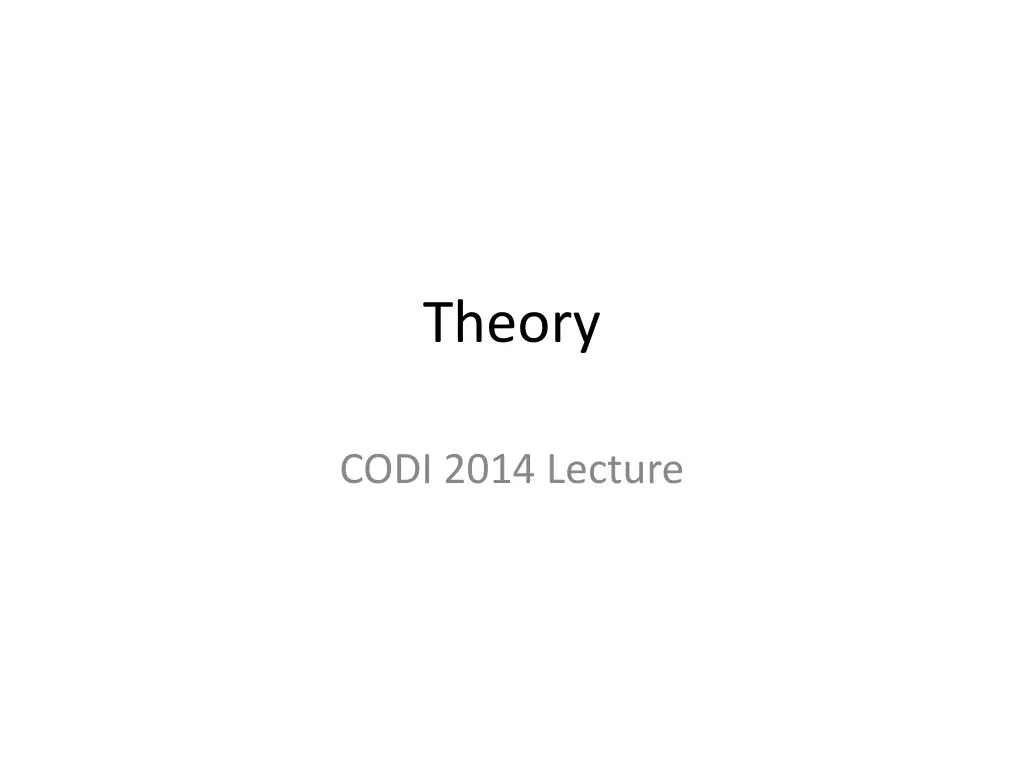 theory