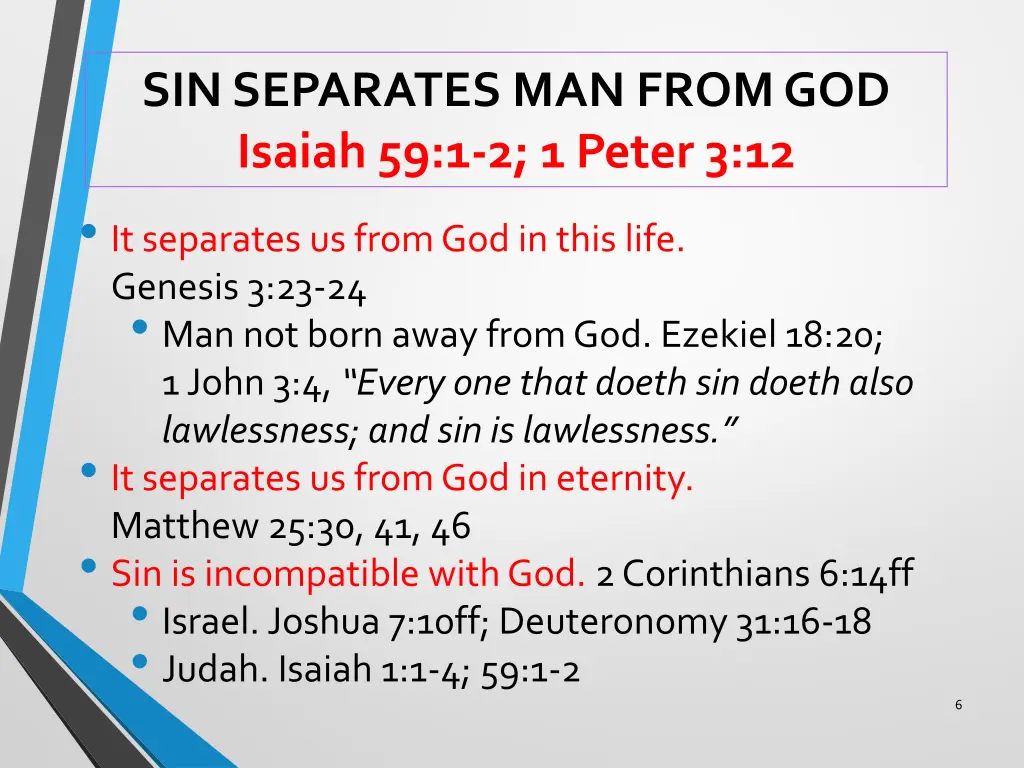 sin separates man from god isaiah 59 1 2 1 peter