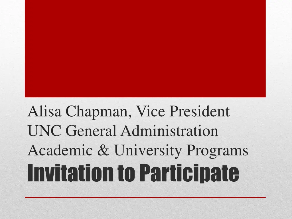 alisa chapman vice president unc general