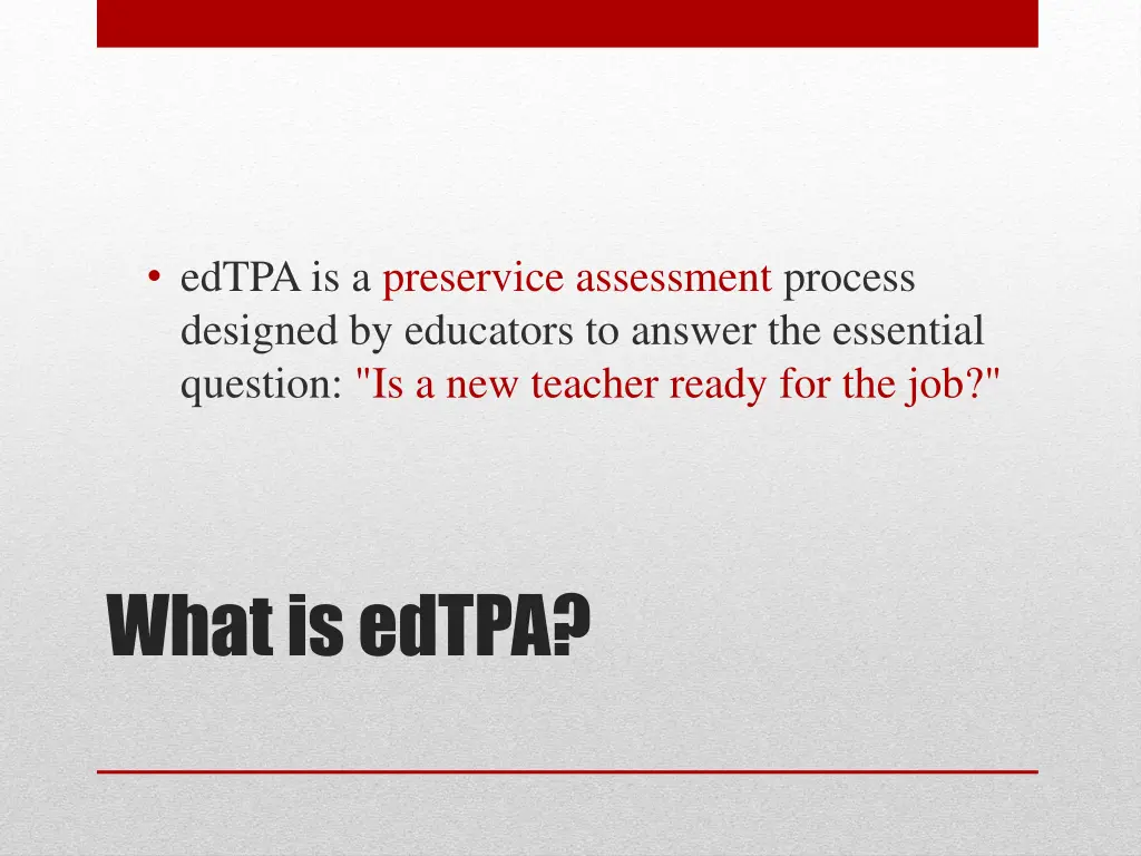 edtpais a preservice assessment process designed