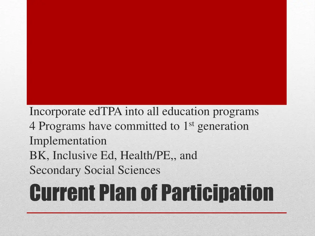 incorporate edtpa into all education programs