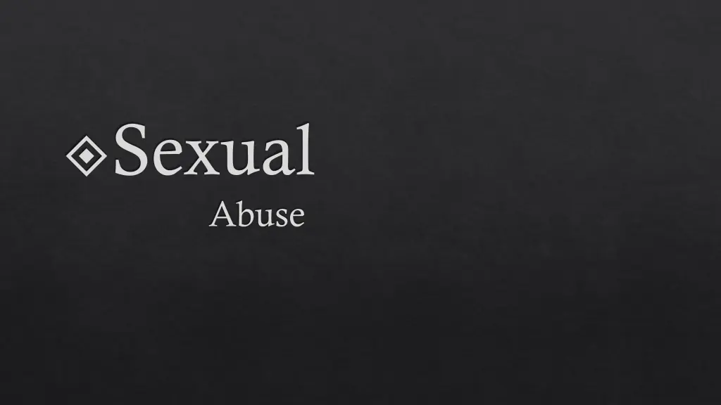 sexual abuse