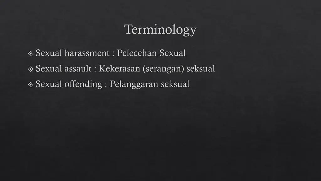 terminology