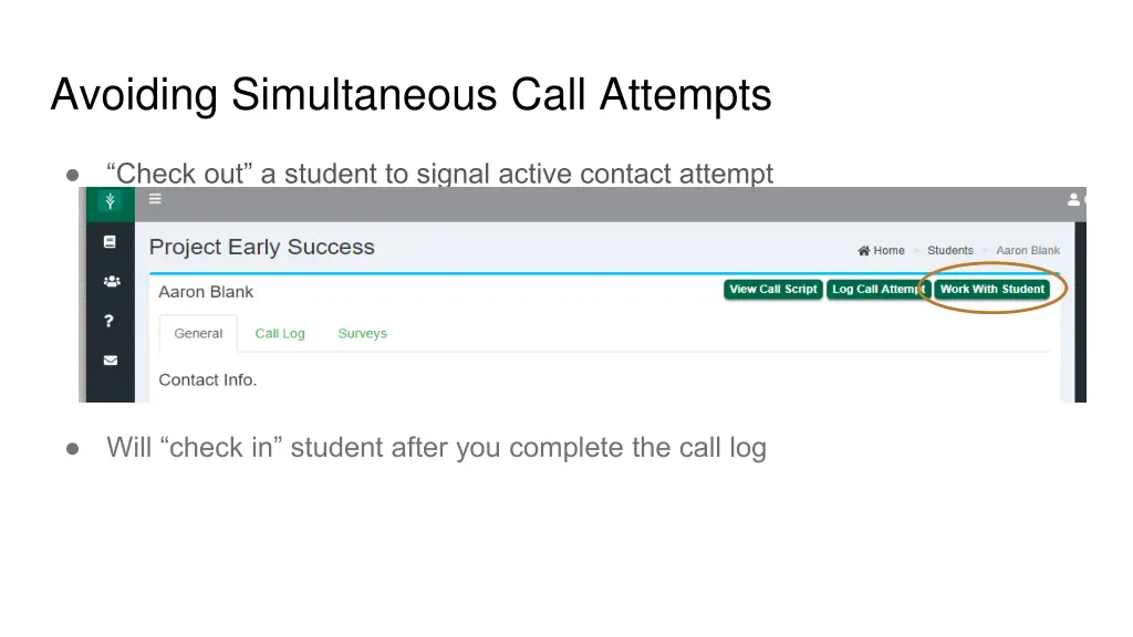 avoiding simultaneous call attempts