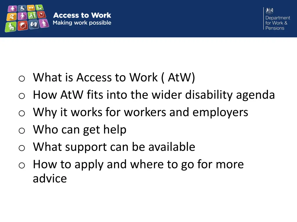 o what is access to work atw o how atw fits into