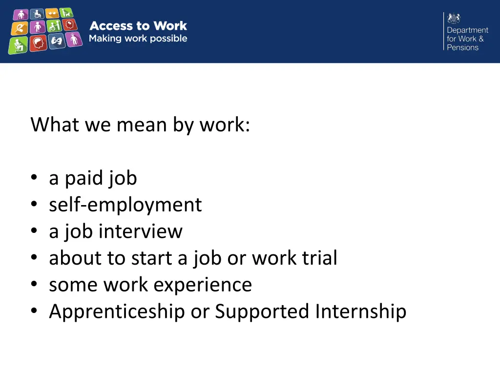 what we mean by work