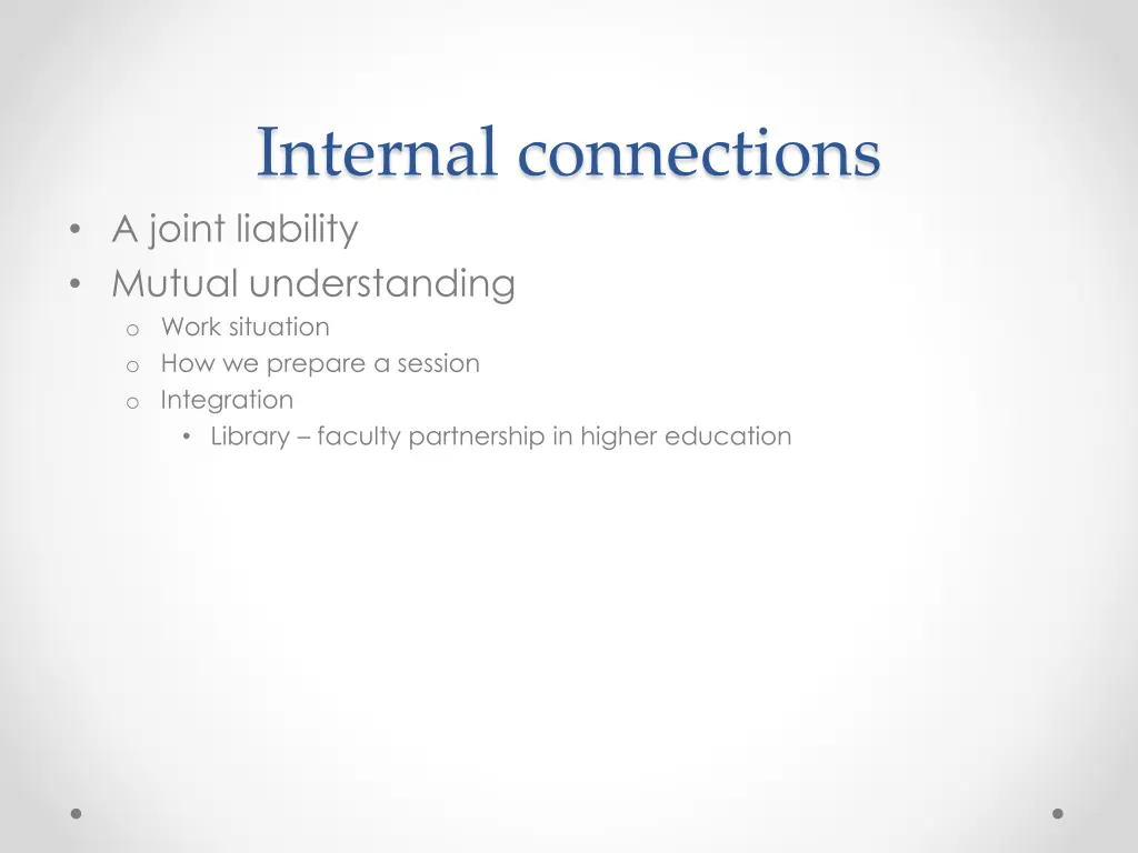 internal connections a joint liability mutual