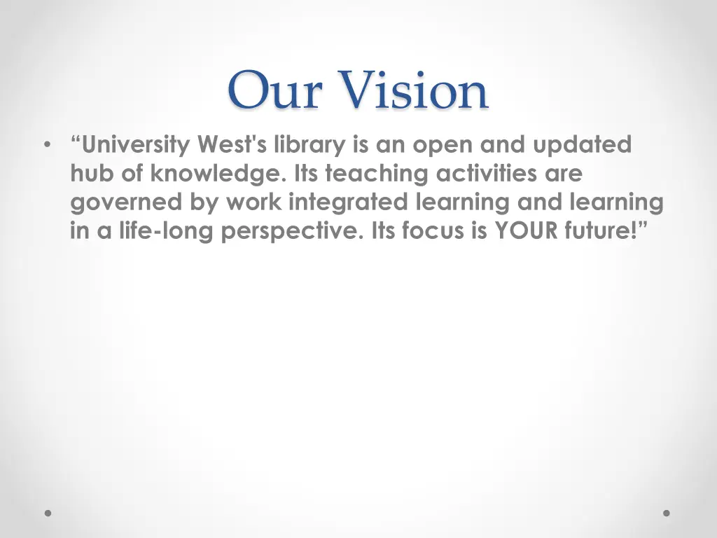 our vision