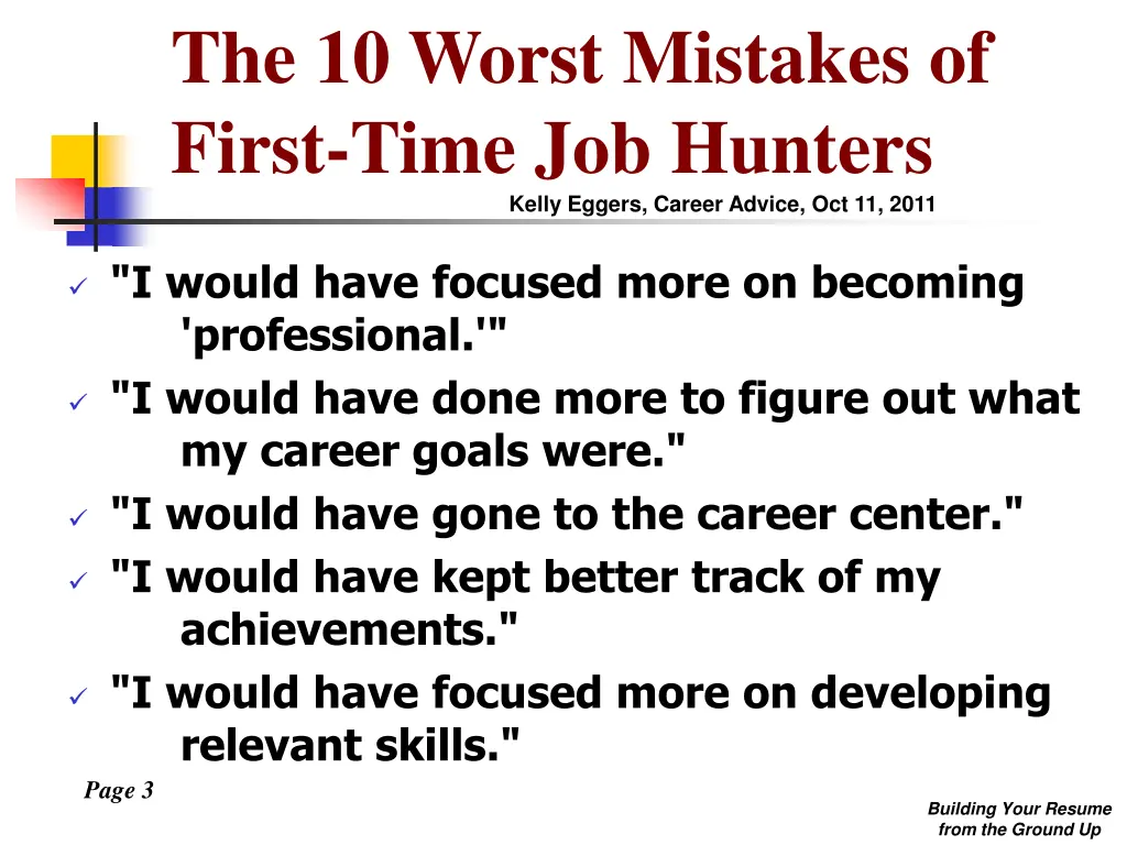 the 10 worst mistakes of first time job hunters 1