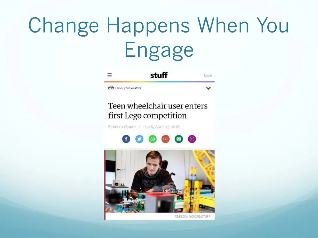 change happens when you engage
