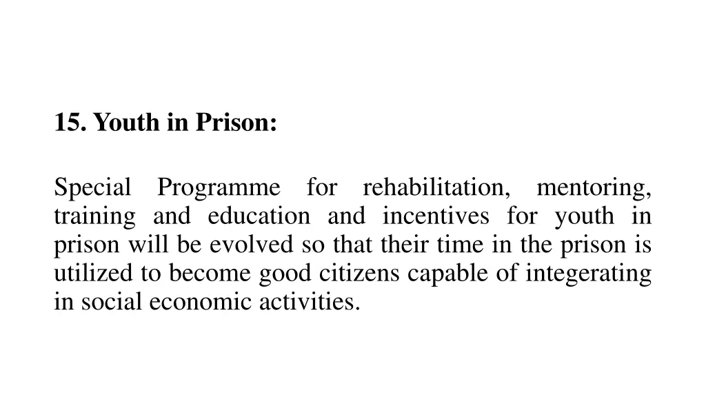 15 youth in prison