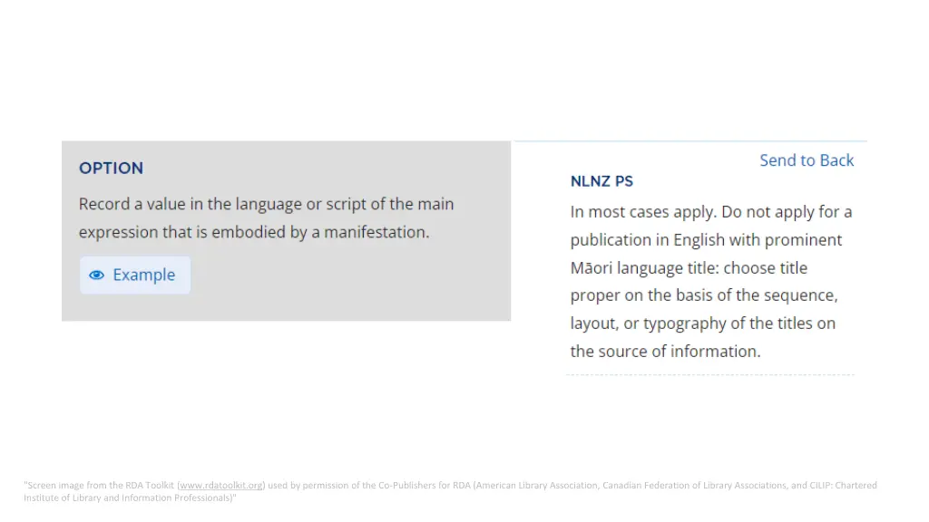 screen image from the rda toolkit www rdatoolkit 2