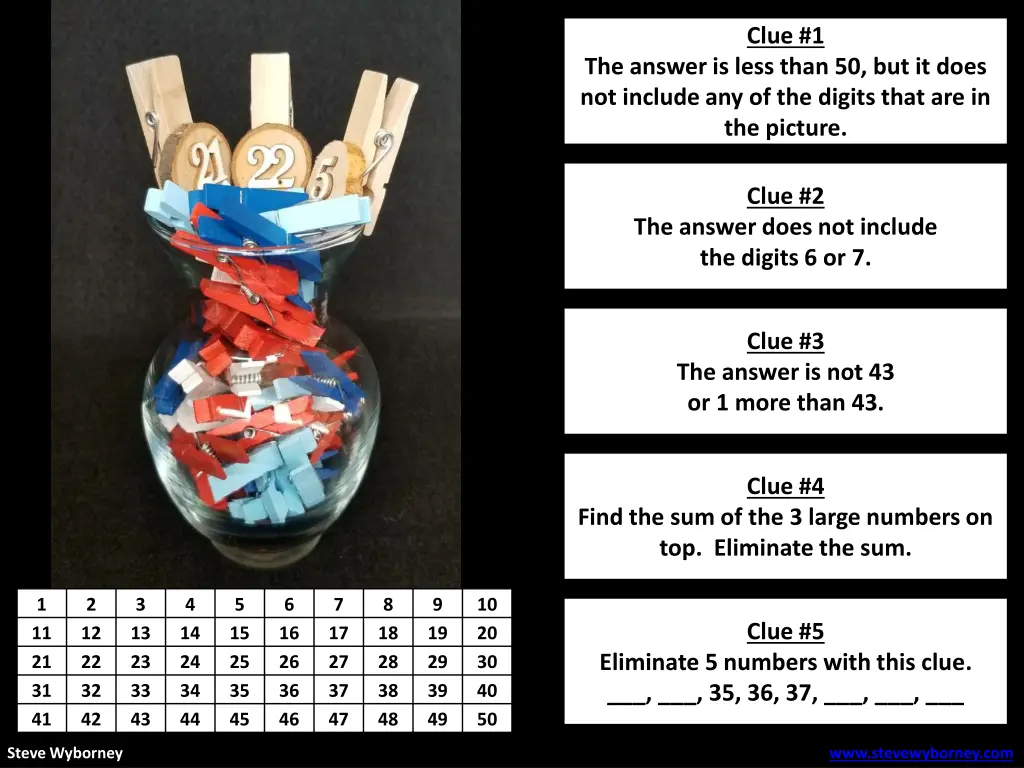 clue 1 1