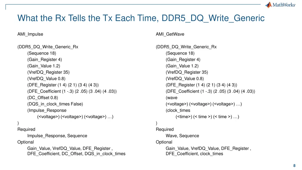 what the rx tells the tx each time ddr5 dq write 1