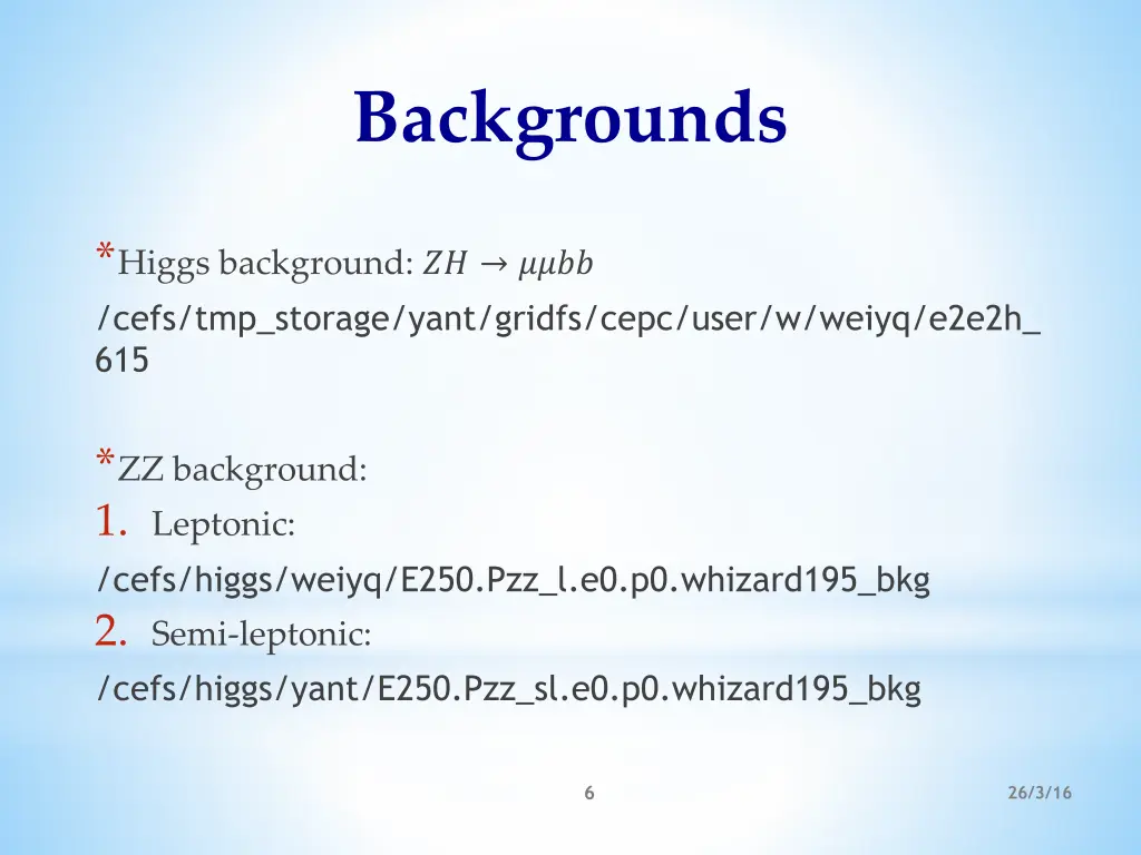 backgrounds