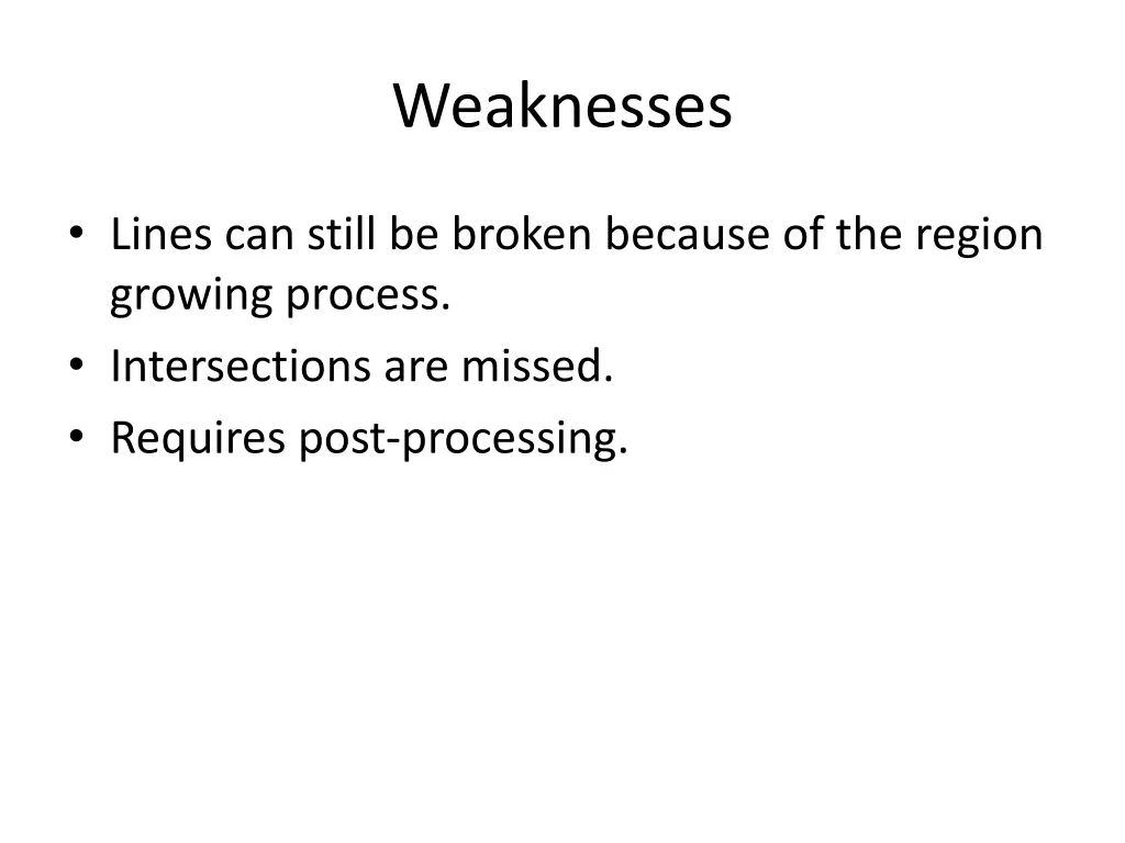 weaknesses
