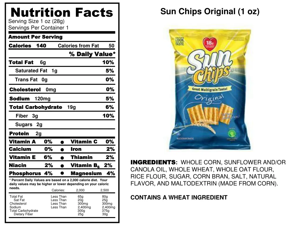 nutrition facts serving size 1 oz 28g servings 1