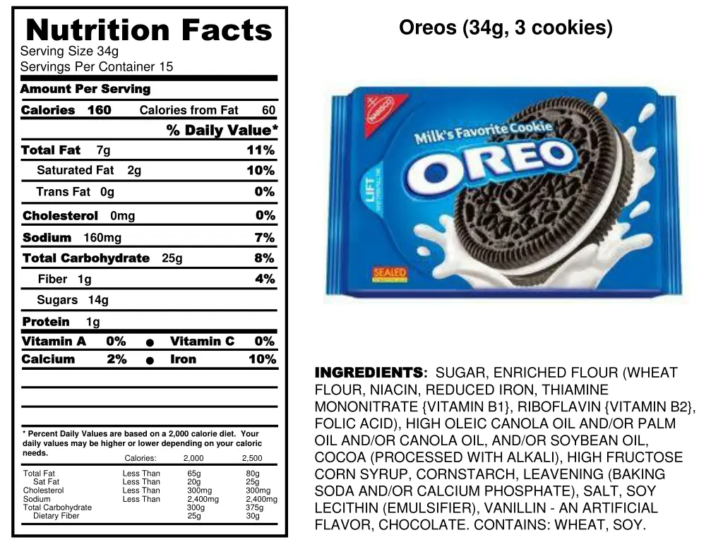 nutrition facts serving size 34g servings