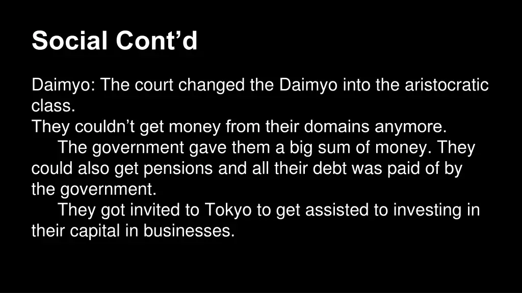 social cont d