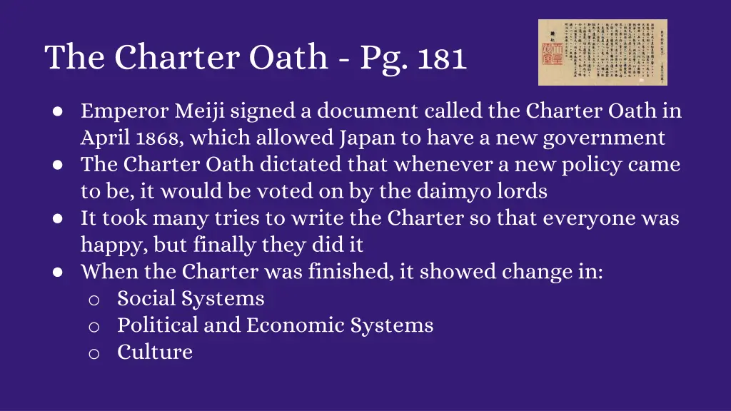 the charter oath pg 181