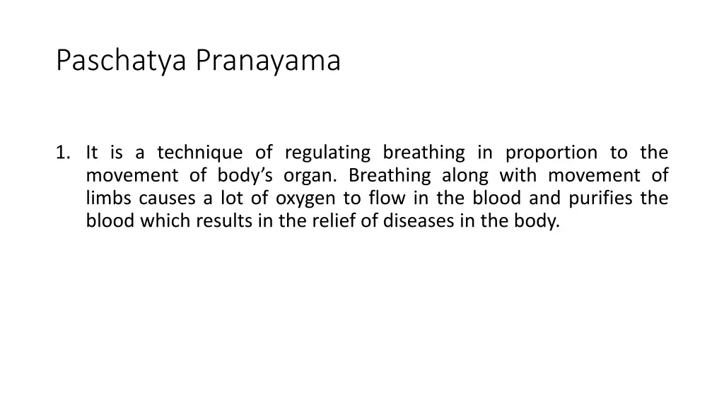 paschatya pranayama