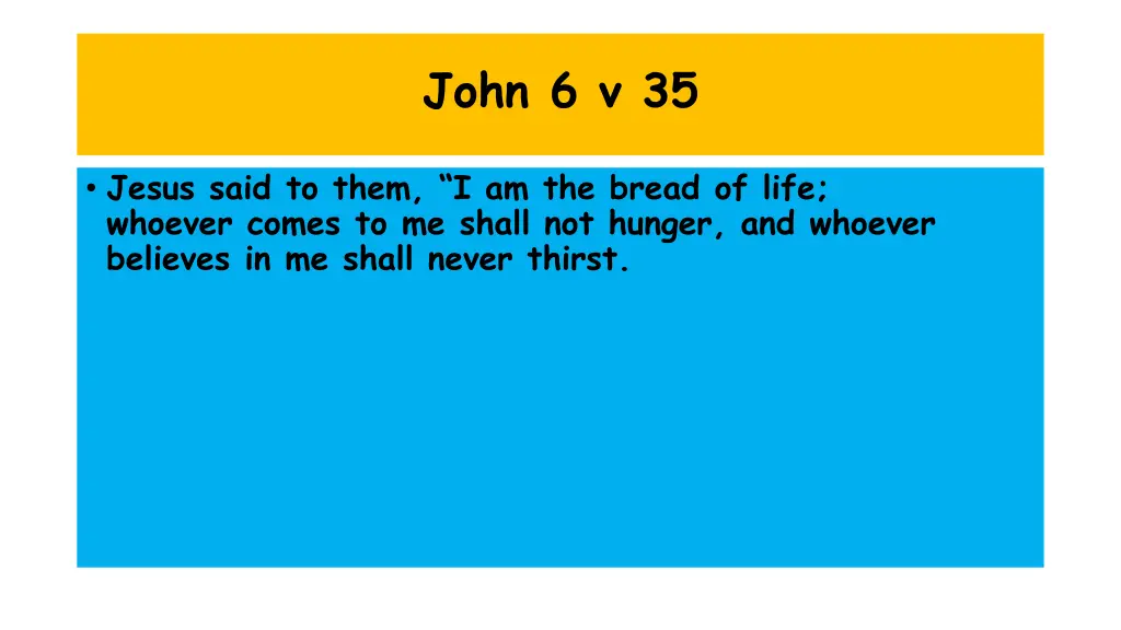 john 6 v 35