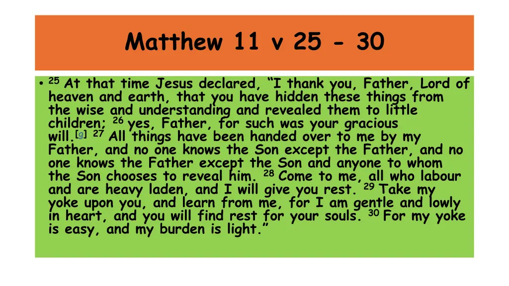 matthew 11 v 25 30