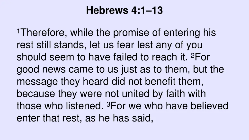 hebrews 4 1 13