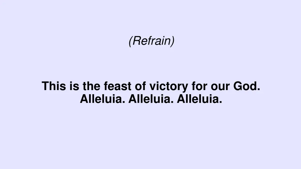 refrain 1