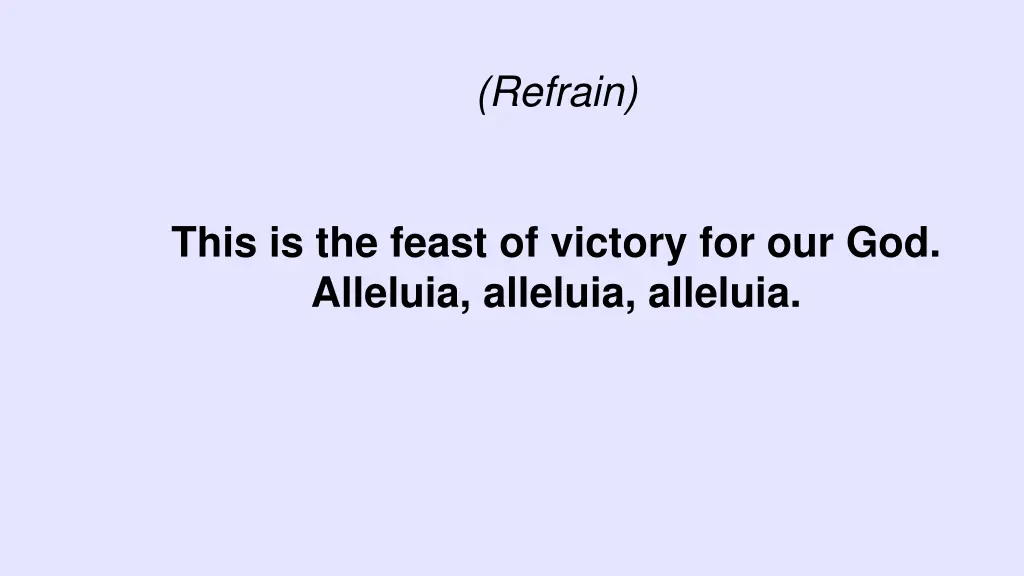 refrain