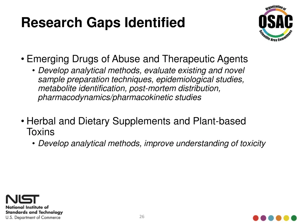 research gaps identified