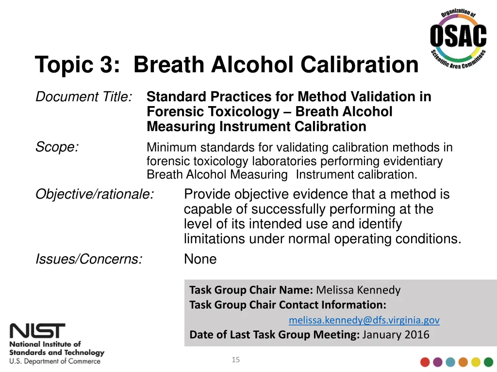 topic 3 breath alcohol calibration
